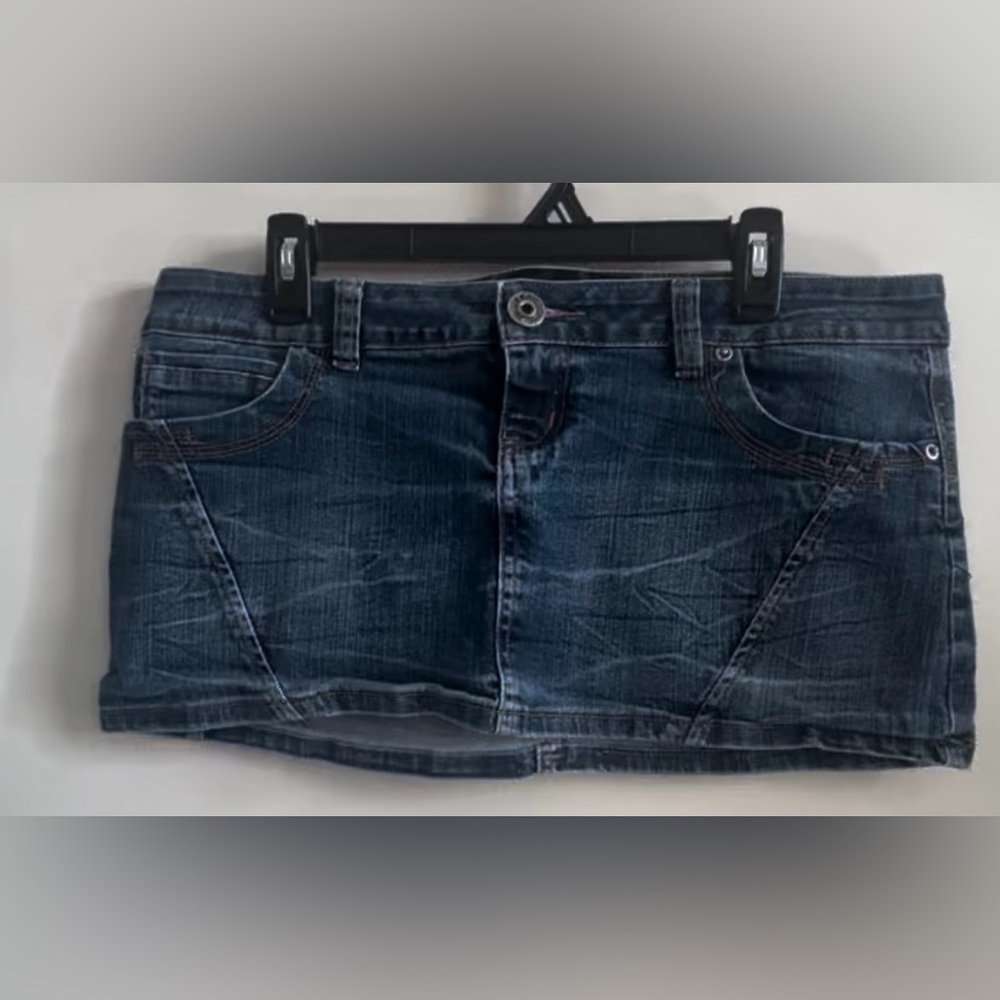 Yes Yes Jeans Super Mini Denim Skirt